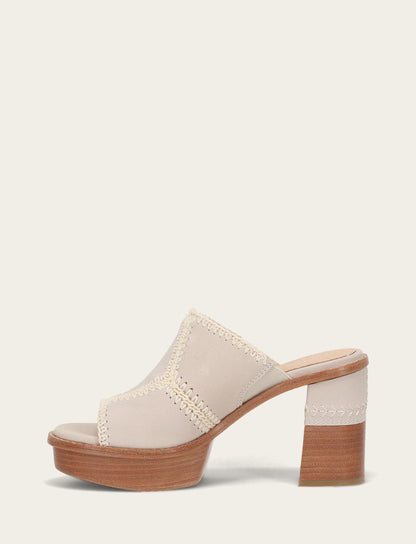 Women's Ivory Pipa Crochet Platform Sandals Frye Discount