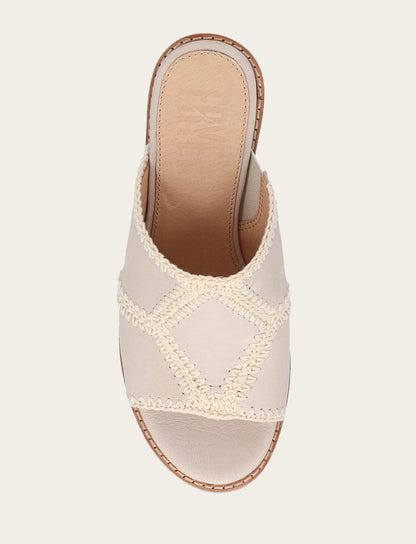 Women's Ivory Pipa Crochet Platform Sandals Frye Discount