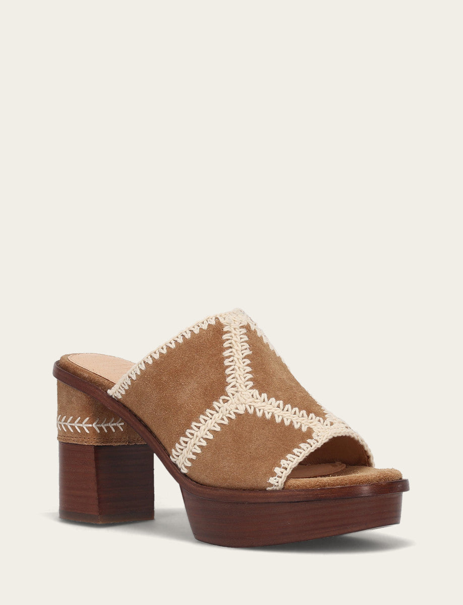 Women's Almond Pipa Crochet Platform Sandals Frye Sale