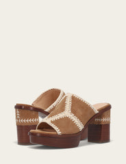 Women's Almond Pipa Crochet Platform Sandals Frye Sale