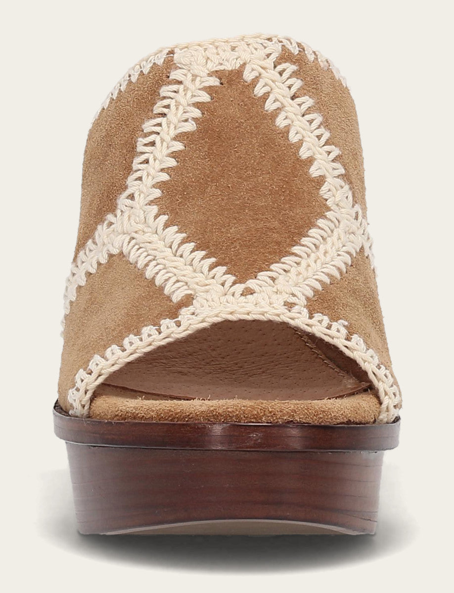 Women's Almond Pipa Crochet Platform Sandals Frye Sale