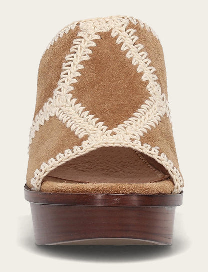 Women's Almond Pipa Crochet Platform Sandals Frye Sale