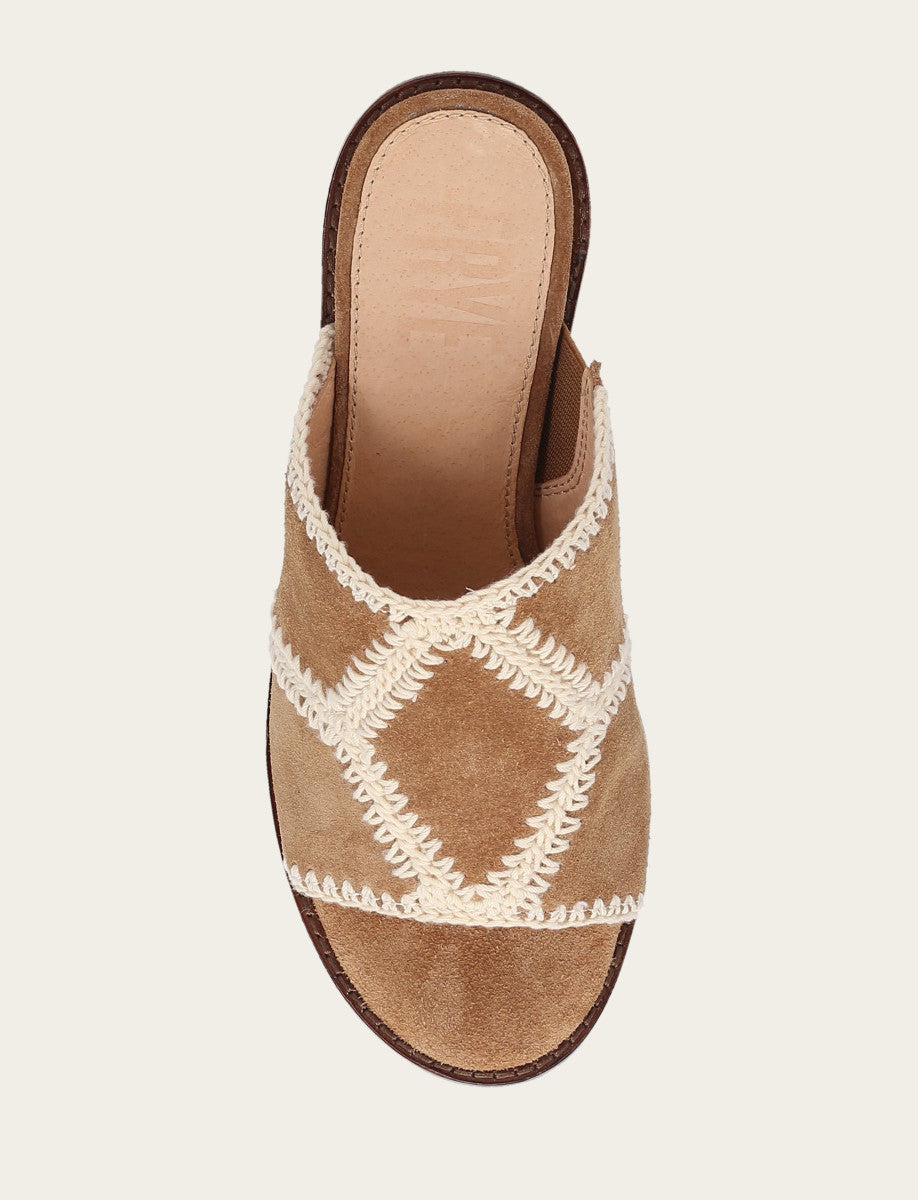 Women's Almond Pipa Crochet Platform Sandals Frye Sale