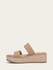 Women's Clay Joy Woodstock 2 Band Platform Slide Sandals Frye USA