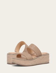 Women's Clay Joy Woodstock 2 Band Platform Slide Sandals Frye USA