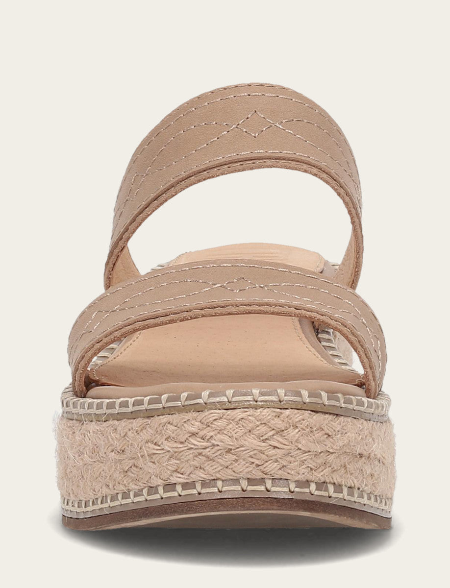 Women's Clay Joy Woodstock 2 Band Platform Slide Sandals Frye USA