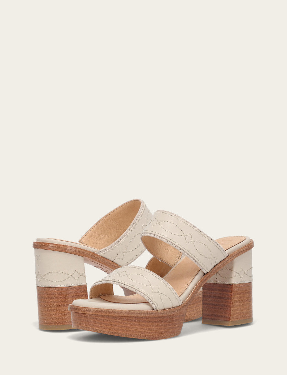 Women's Ivory Pipa Woodstock 2 Band Platform Sandals Frye Near me