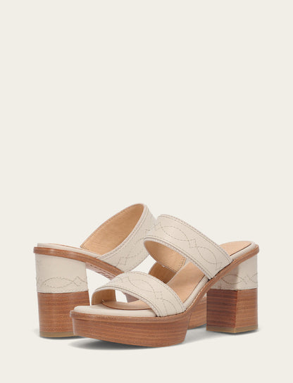 Women's Ivory Pipa Woodstock 2 Band Platform Sandals Frye Near me