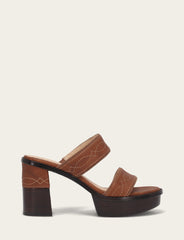 Women's Saddle Pipa Woodstock 2 Band Platform Sandals Frye