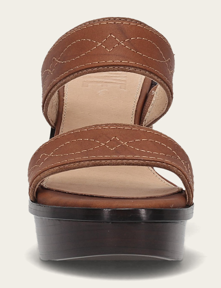 Women's Saddle Pipa Woodstock 2 Band Platform Sandals Frye