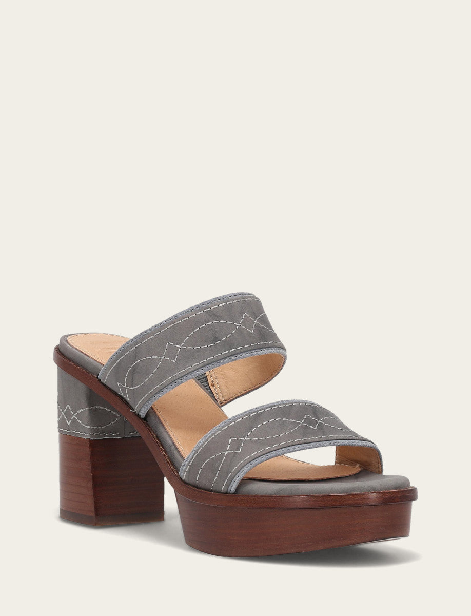 Women's Grey Sky Pipa Woodstock 2 Band Platform Sandals Frye Online