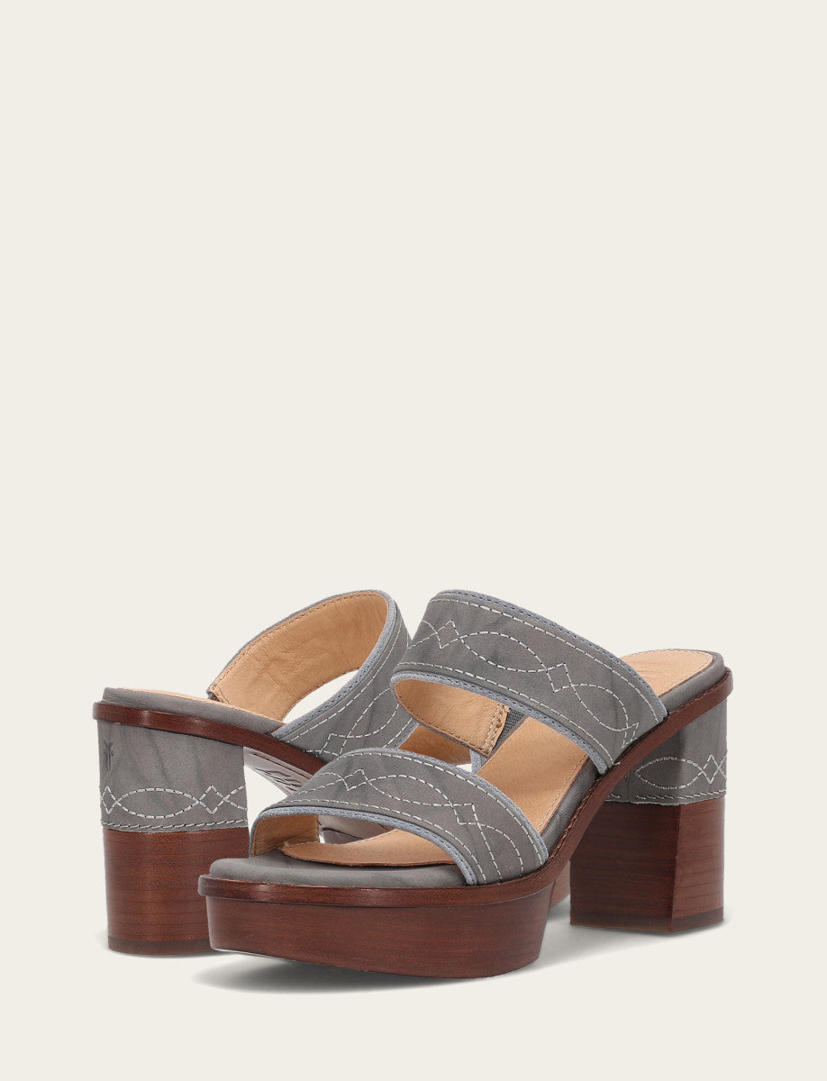 Women's Grey Sky Pipa Woodstock 2 Band Platform Sandals Frye Online