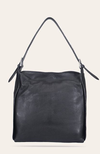 Women's Black Carla Studded Hobo Handbag Frye Outlet