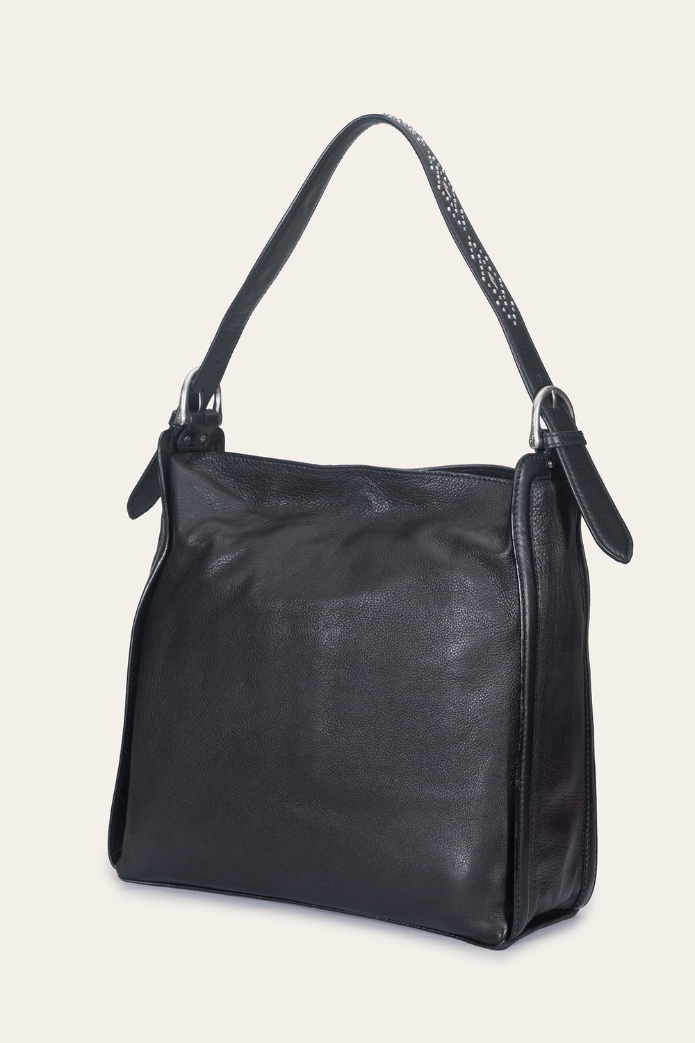Women's Black Carla Studded Hobo Handbag Frye Outlet