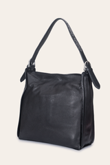 Women's Black Carla Studded Hobo Handbag Frye Outlet
