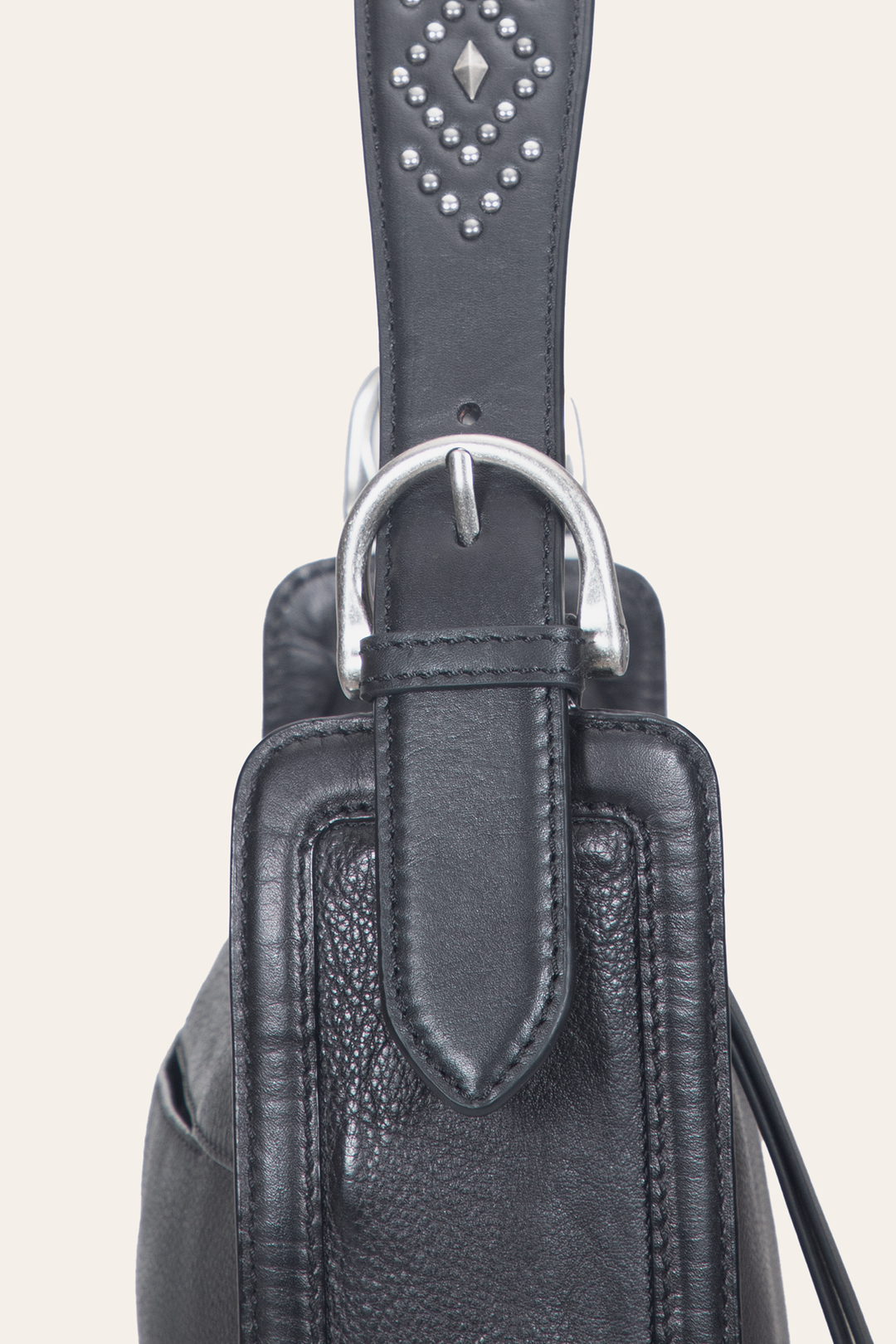 Women's Black Carla Studded Shoulder Bag Frye Near me
