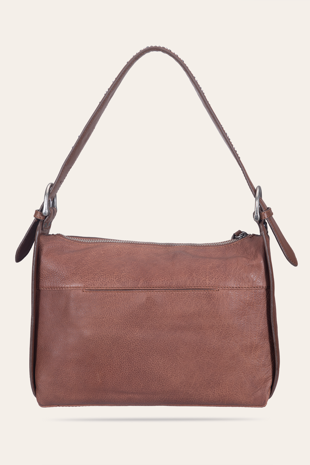 Women's Cognac Carla Studded Shoulder Bag Frye