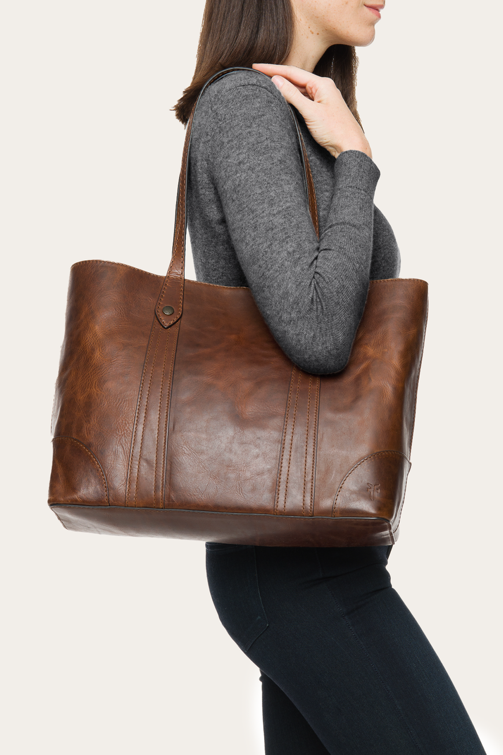Melissa Cognac Shopper Frye us