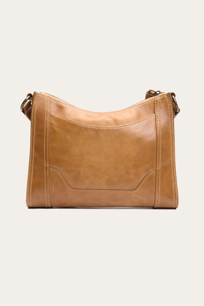Melissa Zip Crossbody in Beige Frye Discount