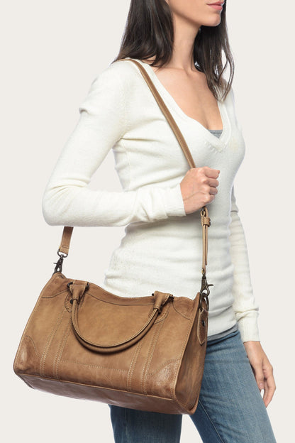 Melissa Beige Satchel Frye us