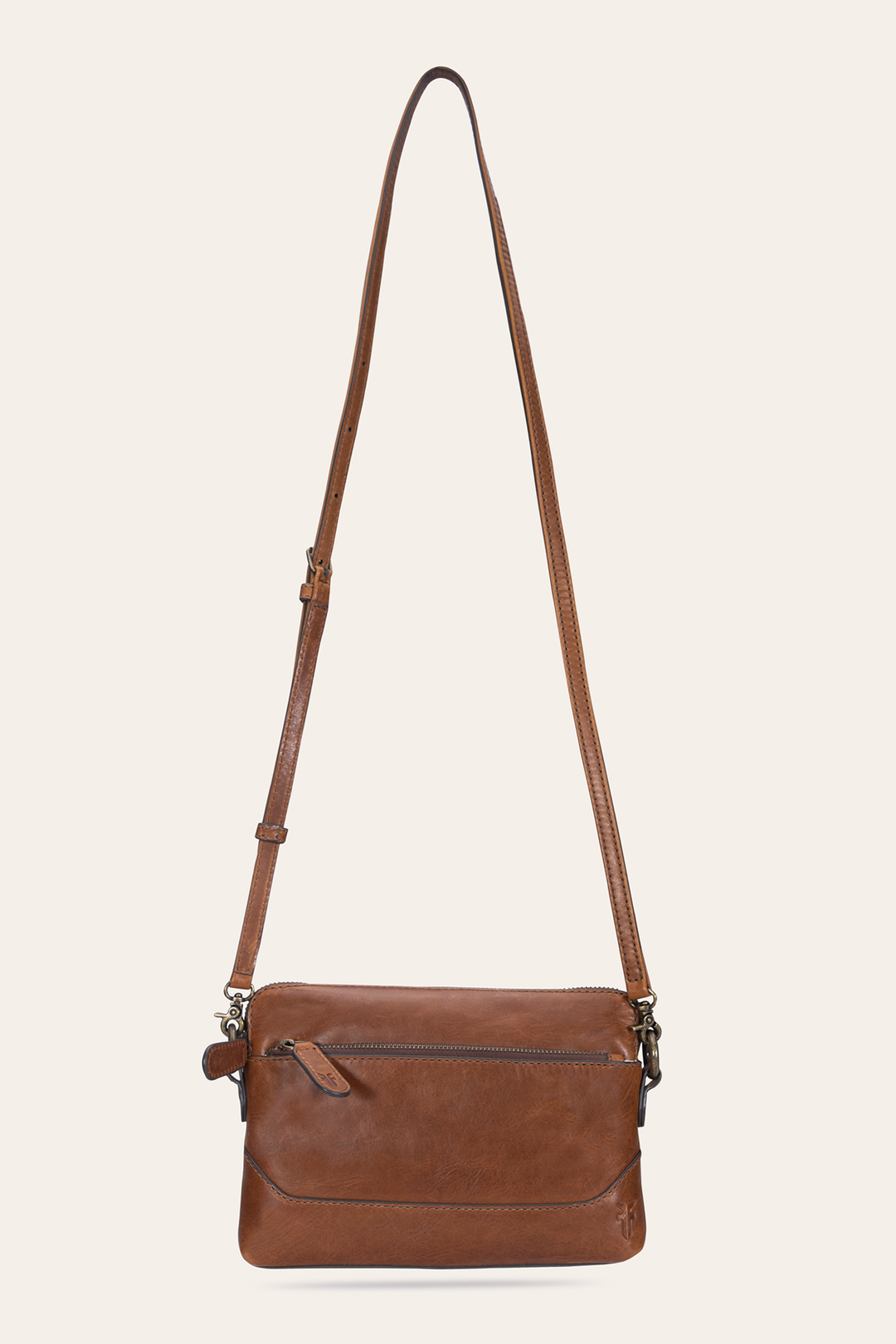 Melissa Cognac Crossbody Wristlet Frye USA