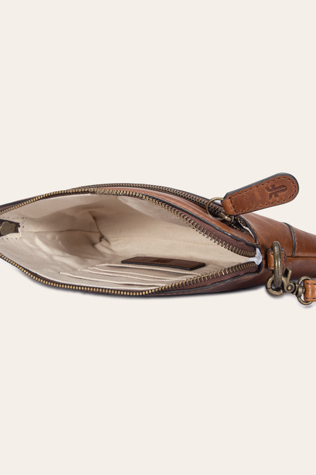 Melissa Cognac Crossbody Wristlet Frye USA