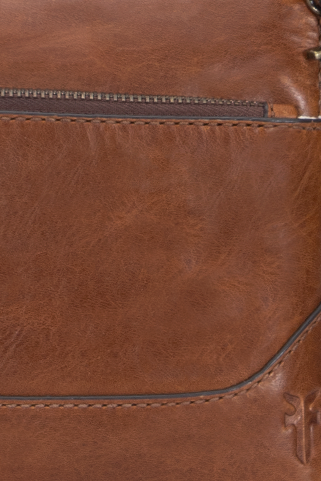 Melissa Cognac Crossbody Wristlet Frye USA