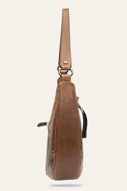Melissa Cognac Crescent Hobo Frye Sale