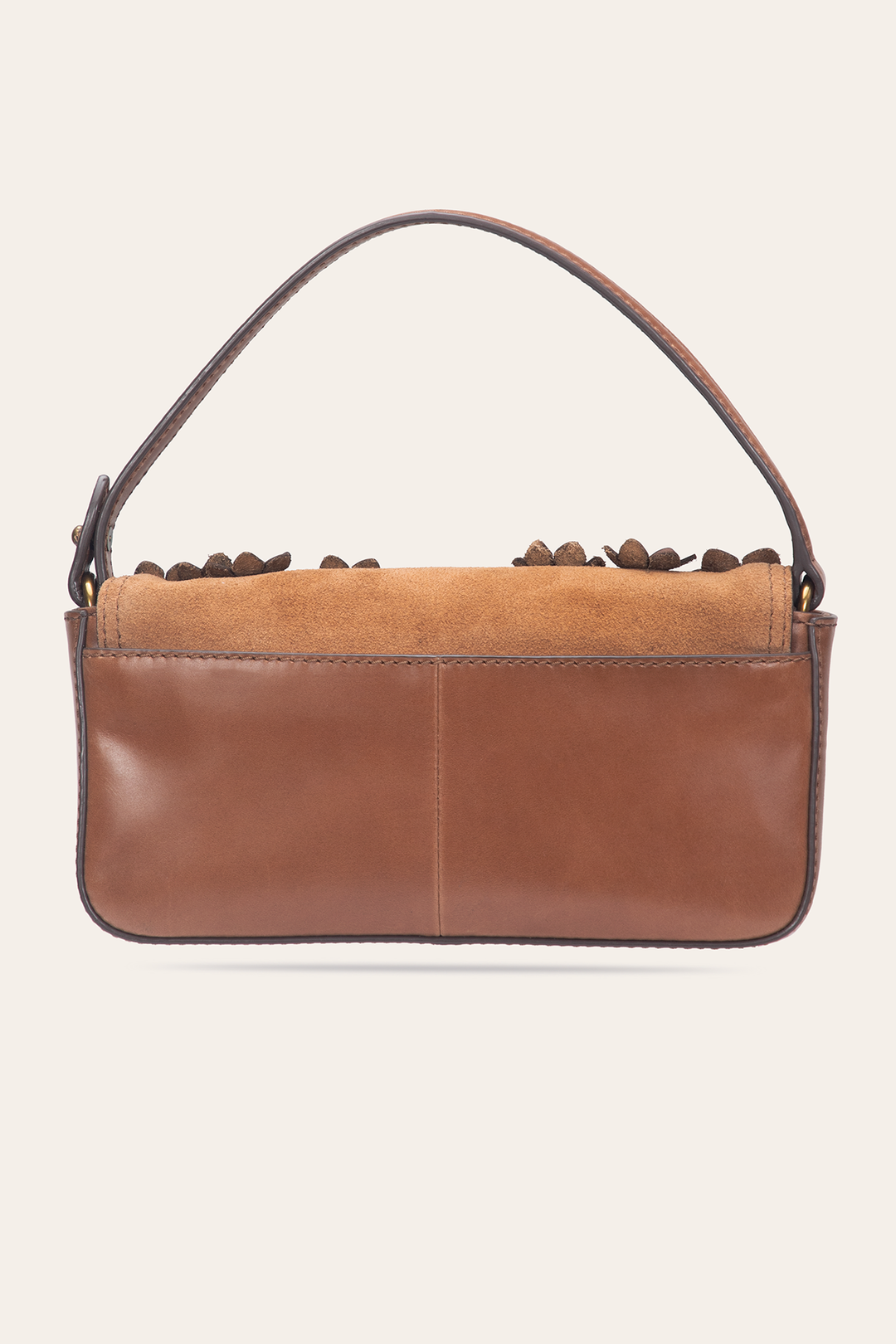 Cognac Melissa Floral Convertible Mini Flap Frye For Sale