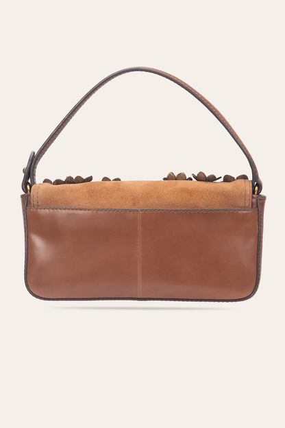 Cognac Melissa Floral Convertible Mini Flap Frye For Sale