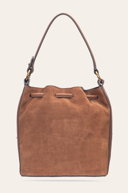 Cognac Melissa Floral Convertible Bucket Frye USA