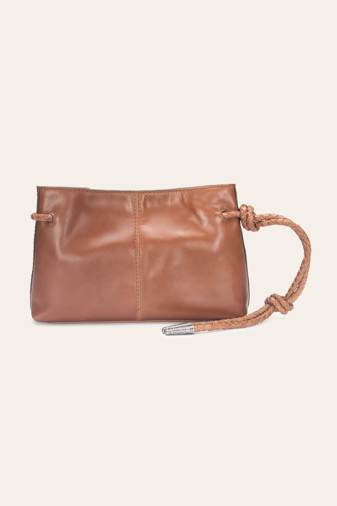 Cognac Caroline Wristlet Clutch Frye Online
