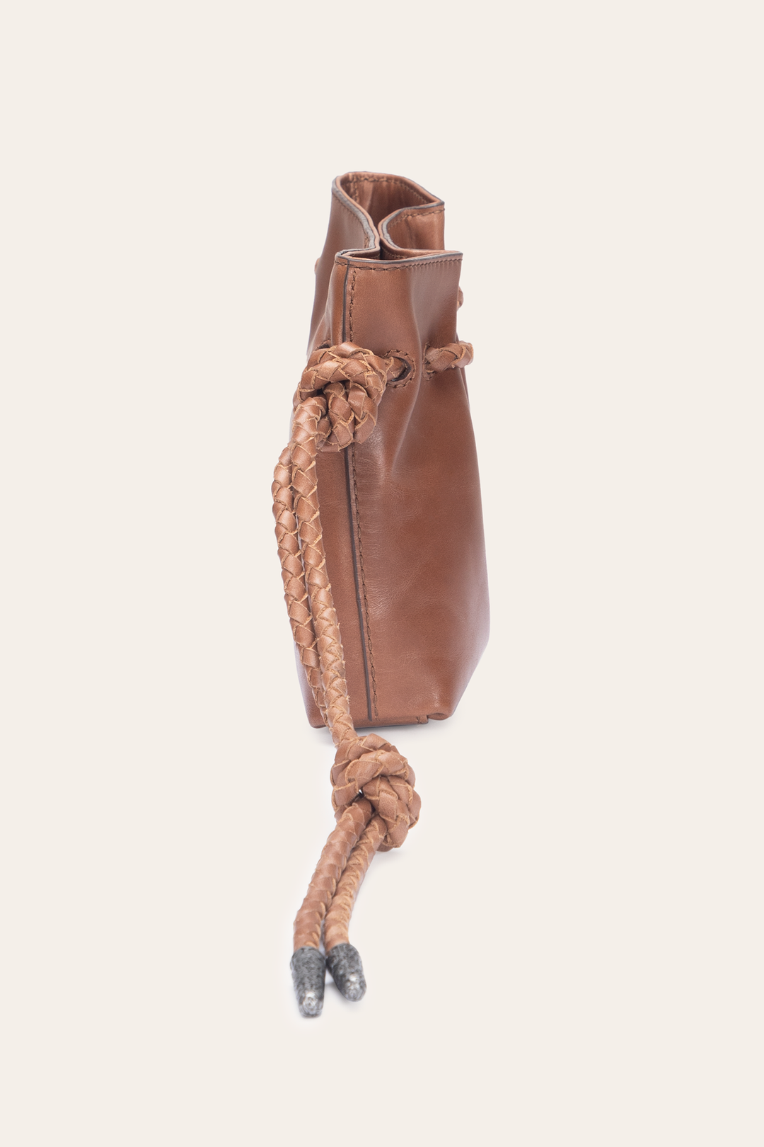 Cognac Caroline Wristlet Clutch Frye Online