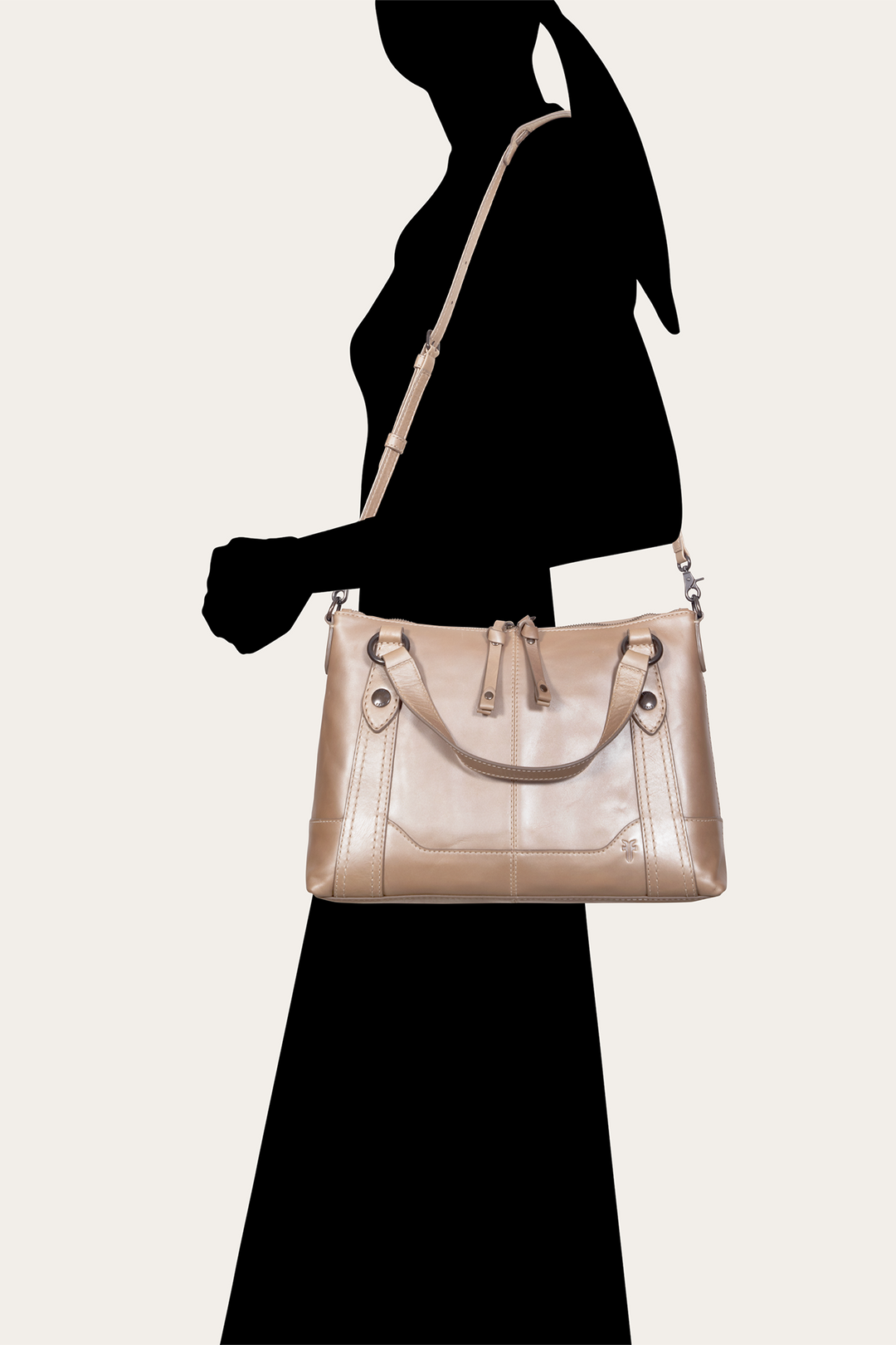 Light Bronze Melissa Medium Satchel Frye Sale