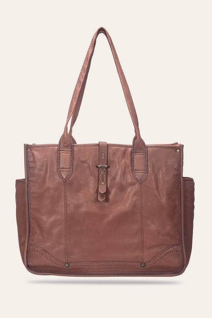 Campus Cognac Tote Frye Outlet