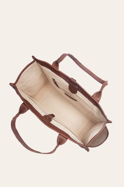 Campus Cognac Tote Frye Outlet