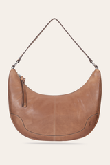 Melissa Beige Crescent Hobo Frye USA