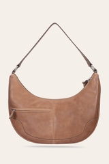 Melissa Beige Crescent Hobo Frye USA