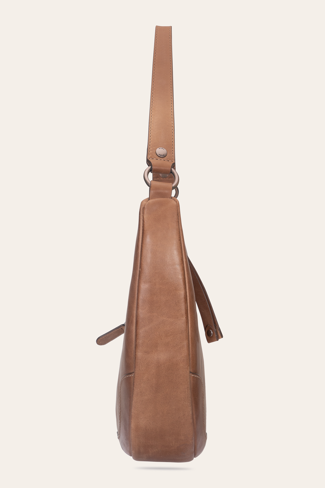 Melissa Beige Crescent Hobo Frye USA
