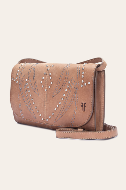 Sara Beige Wallet Crossbody Frye