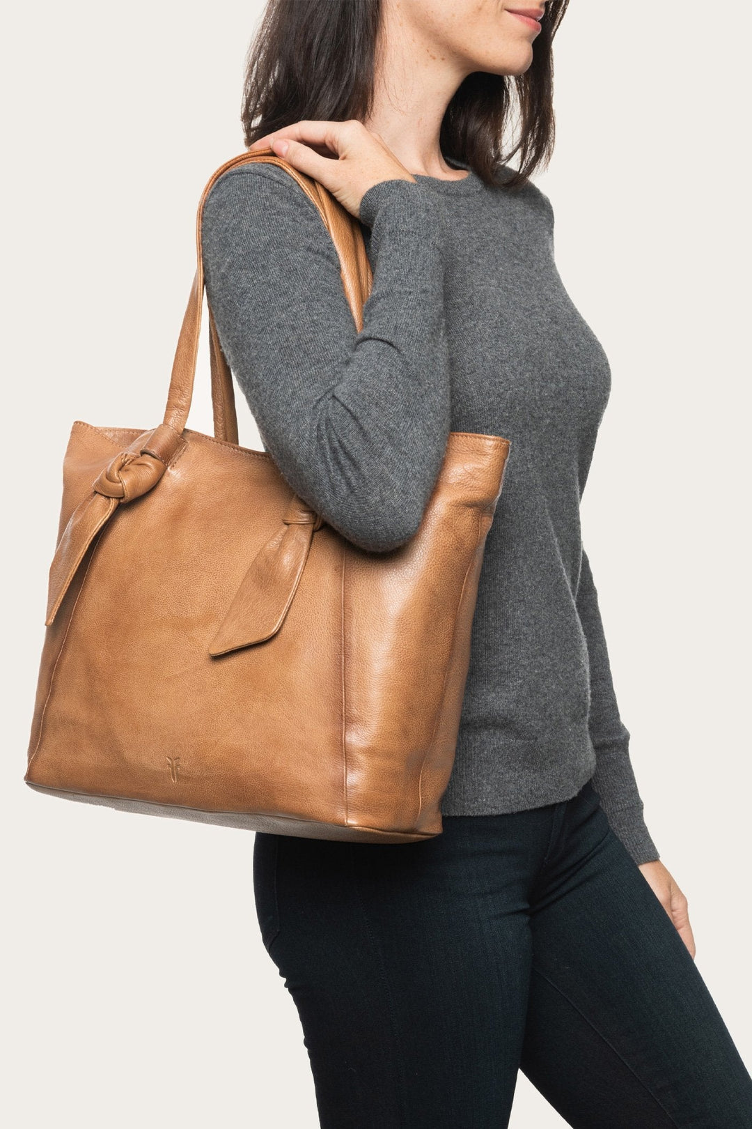 Nora Beige Knotted Tote Frye Sale