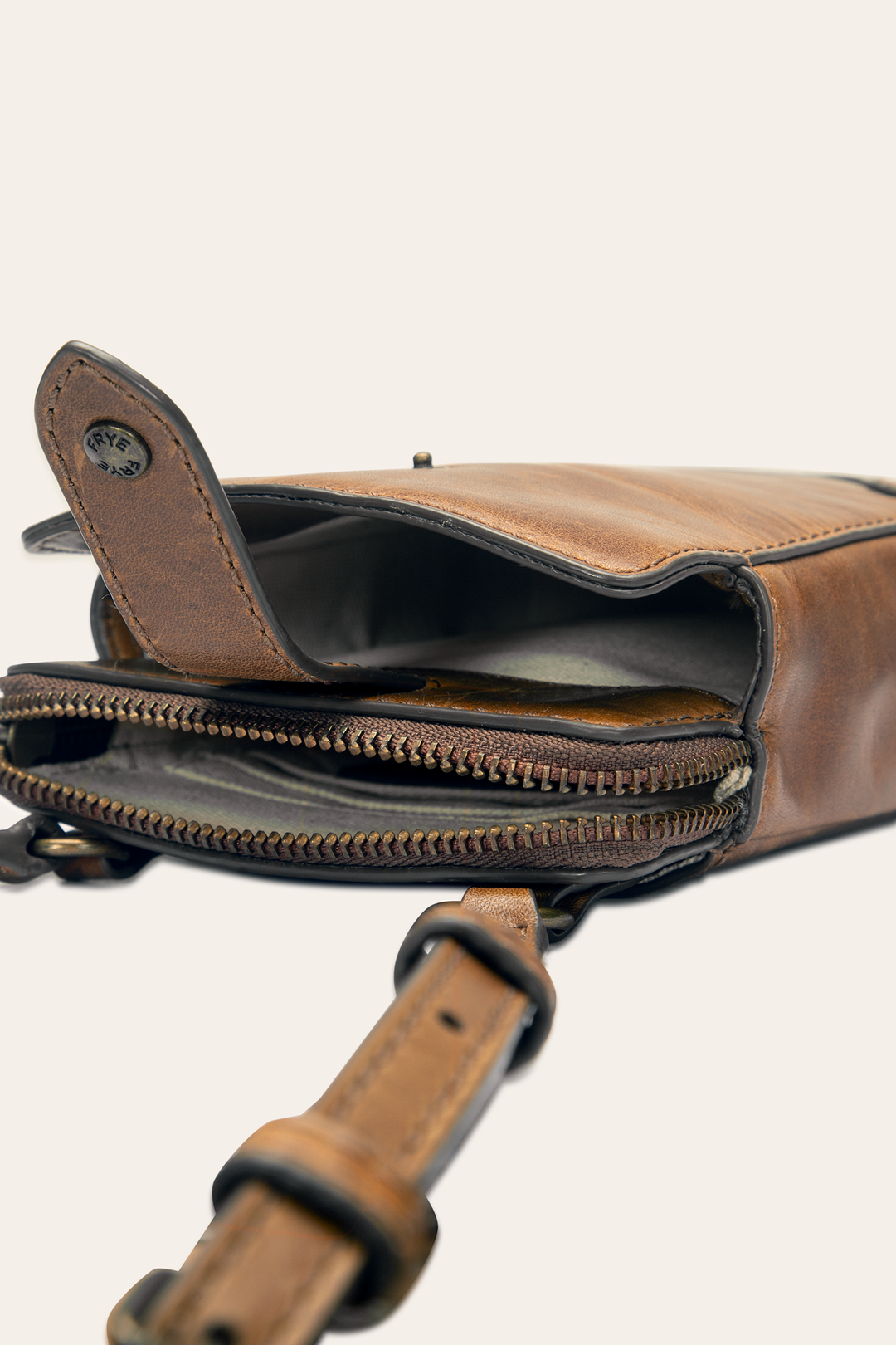 Melissa Cognac Phone Crossbody Frye On sale