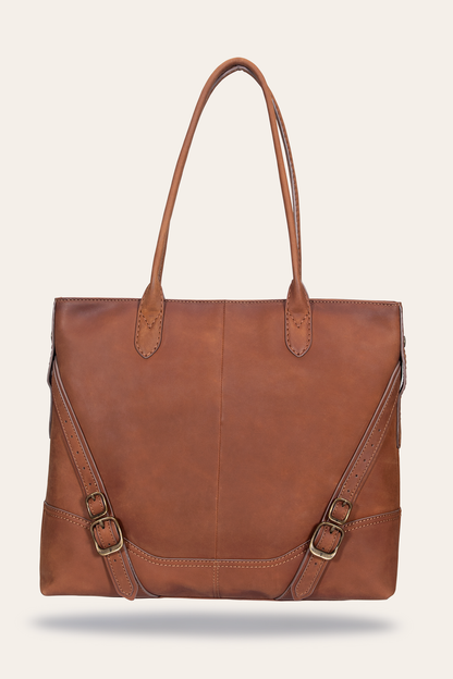 Veronica Cognac Tote Frye Near me