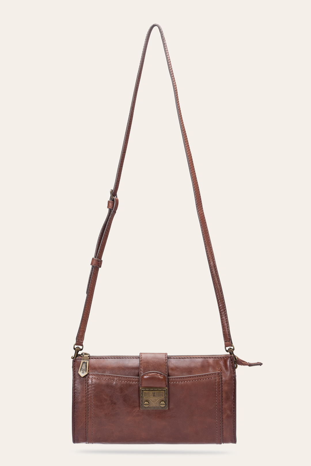 Alex Cognac Crossbody Clutch Frye Discount