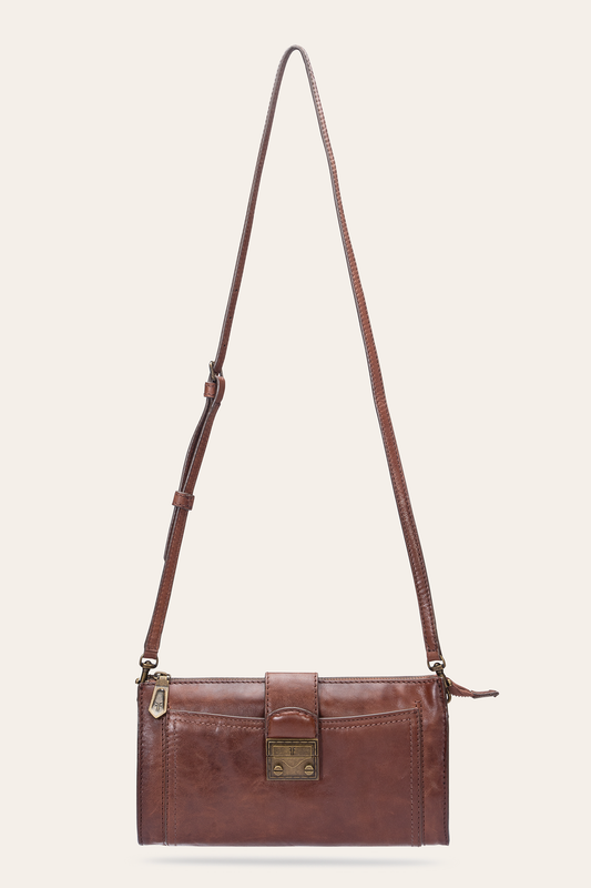 Alex Cognac Crossbody Clutch Frye Discount