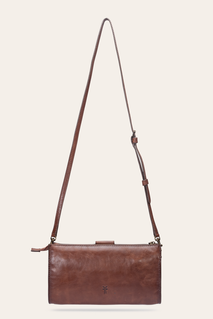 Alex Cognac Crossbody Clutch Frye Discount