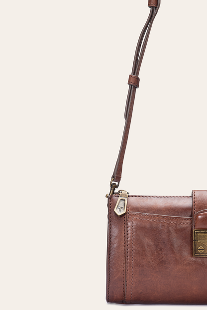Alex Cognac Crossbody Clutch Frye Discount