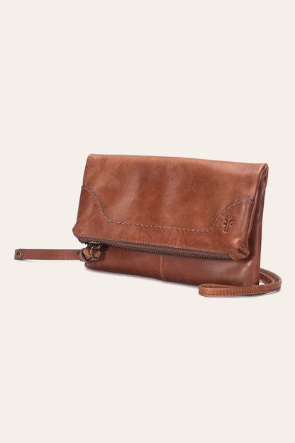 Melissa Cognac Crossbody Clutch Frye On sale