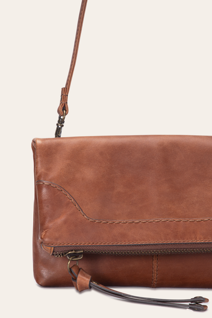 Melissa Cognac Crossbody Clutch Frye On sale