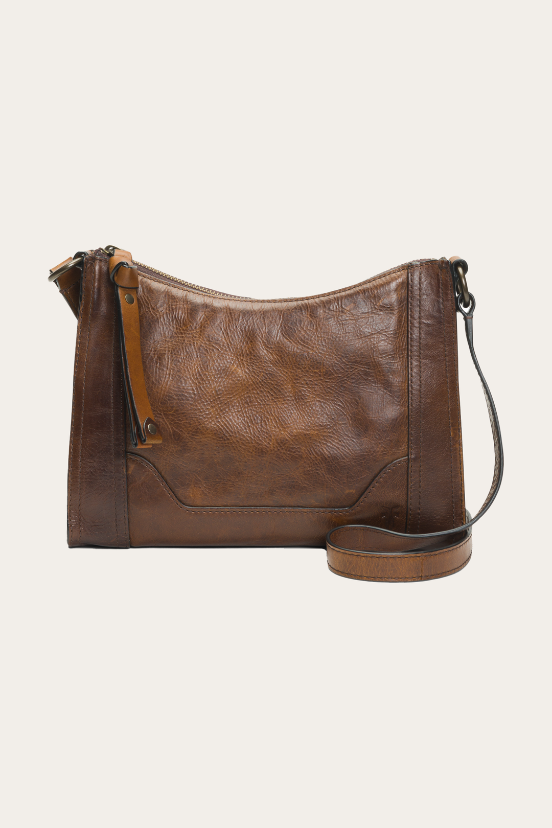 Melissa Zip Crossbody in Dark Brown Frye Outlet
